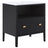 Matte Black on Oak with Porcelain and Bronze Handles | Mobican Zara Night Table | Valley Ridge Furniture
