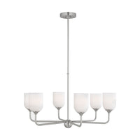 Six Light Chandelier — 17.25"
