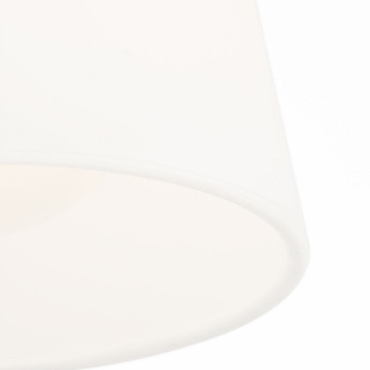 Miles One Light Pendant — Etched white glass