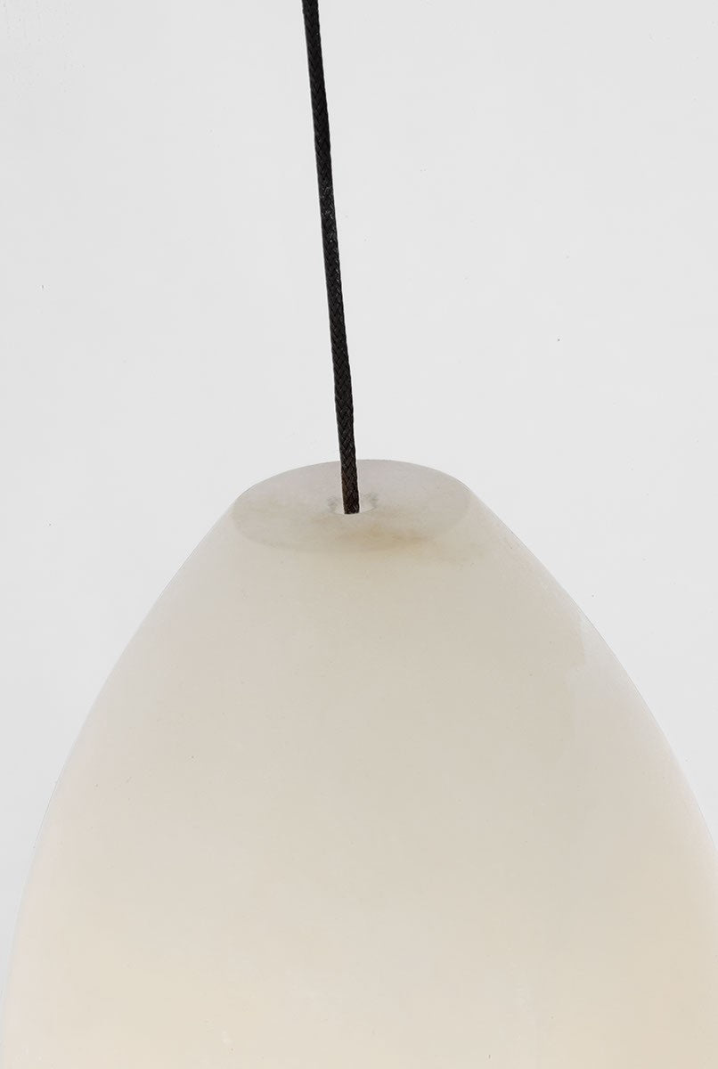Alina One Light Pendant — 6.80", Alabaster