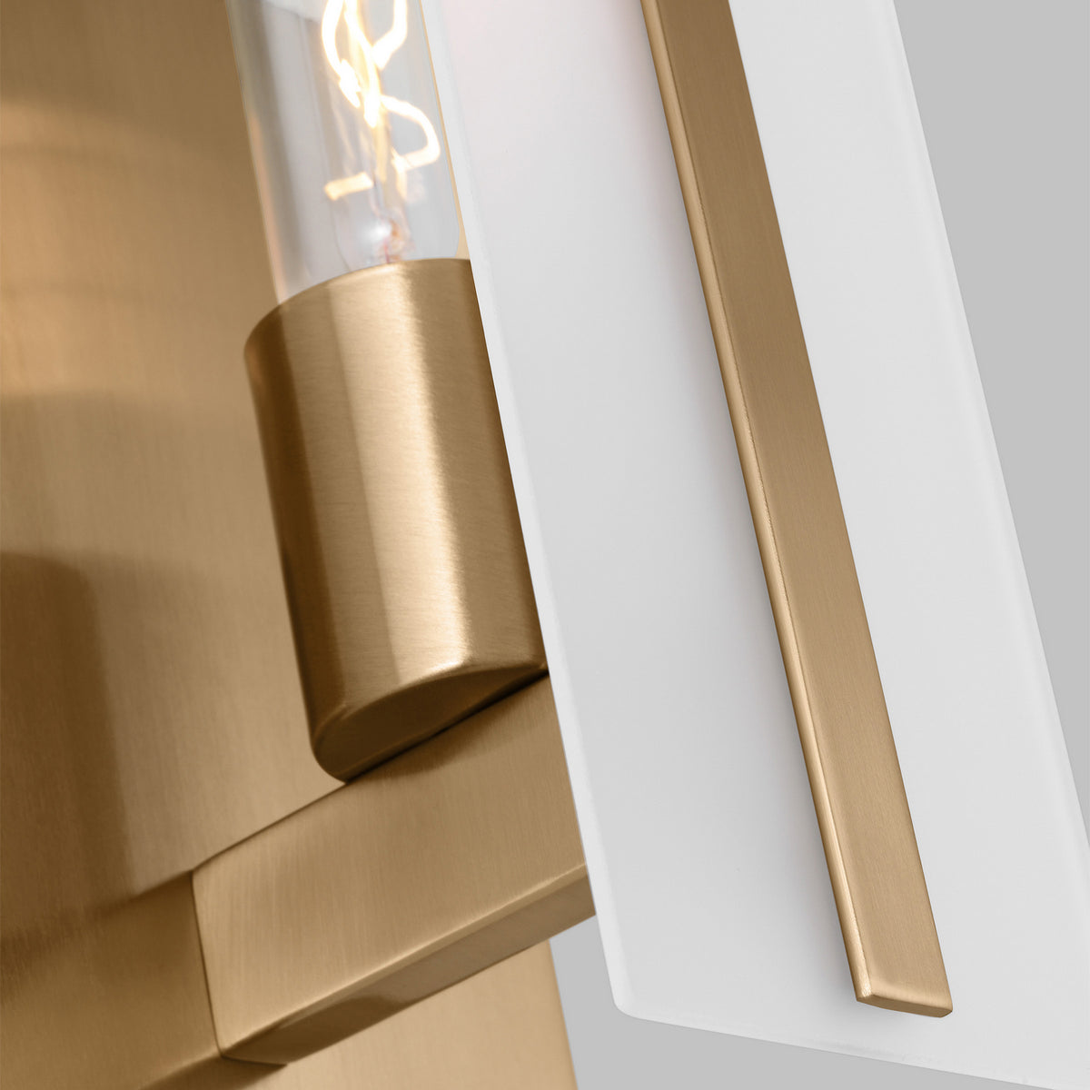 LED Bath Wall Sconce — W: 4.75" × H: 10.00" × D: 4.88"