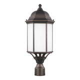 Sevier 22" Post Lantern — Satin Etched