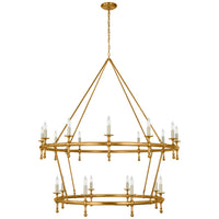 Classic 54" Two-Tier Ring Chandelier
