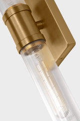 Keaton 20" Vanity Sconce — Clear Fluted