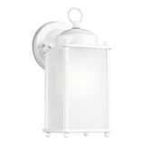 New Castle Medium Wall Lantern — Satin Etched