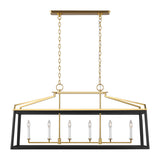 Six Light Linear Lantern