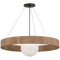 Arena 42" Ring and Globe Chandelier