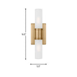 Two Light Bath Vanity — 16.00"