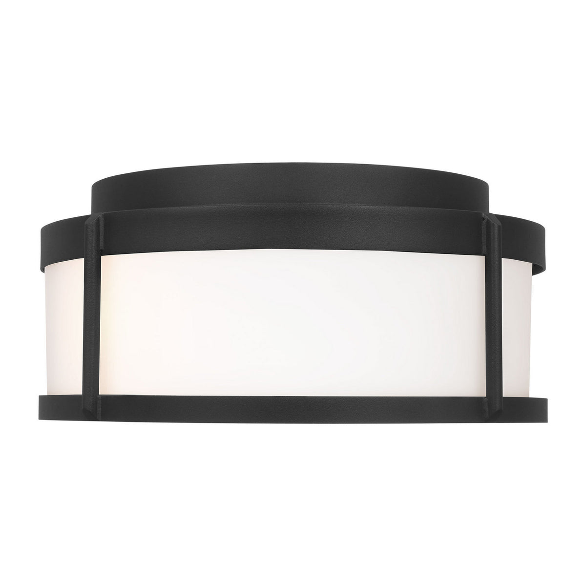 Luning Two Light Flush Mount — Opal Etched