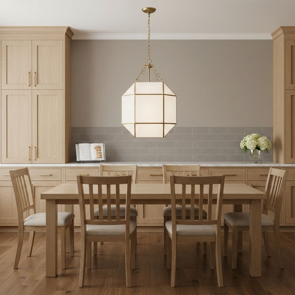 Three Light Lantern — 27.25", Smooth White
