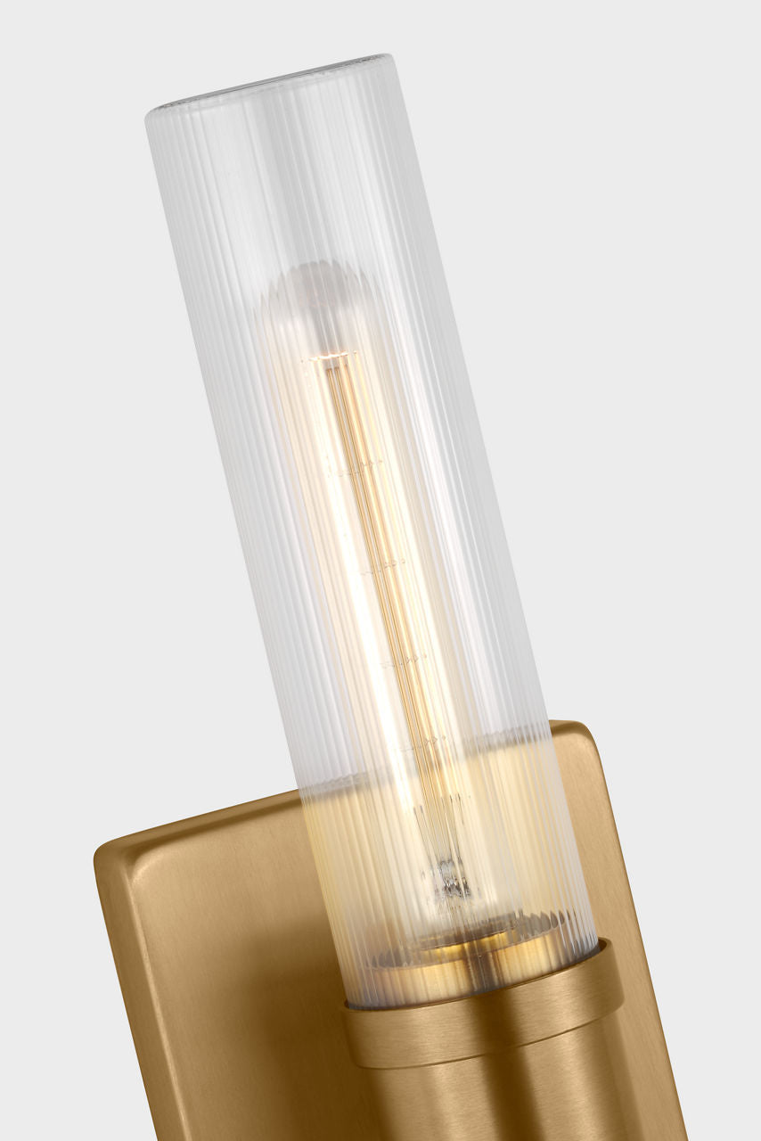 Keaton 20" Vanity Sconce — Clear Fluted