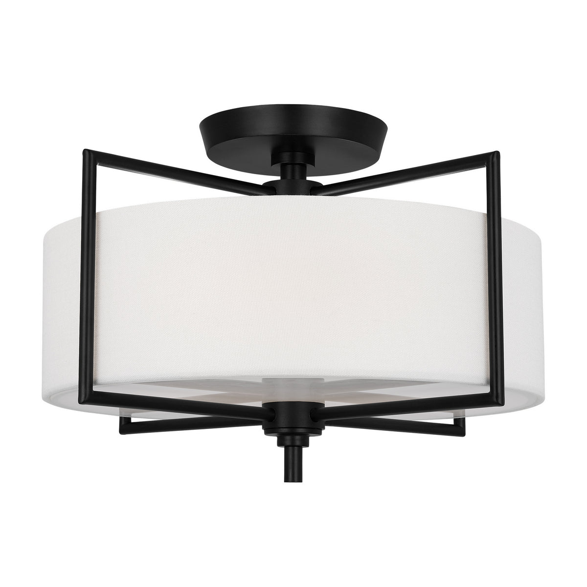 Two Light Semi-Flush Mount