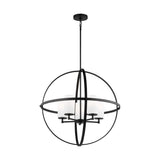 Alturas 5-Light Chandelier — Etched / White Inside
