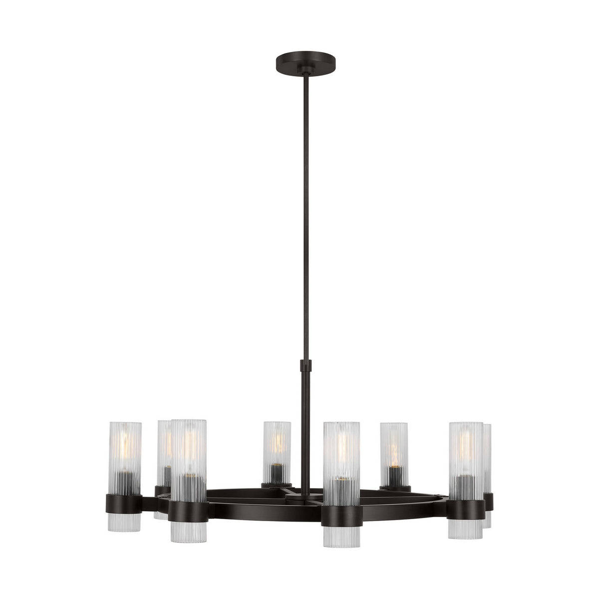 Eight Light Chandelier — 33"