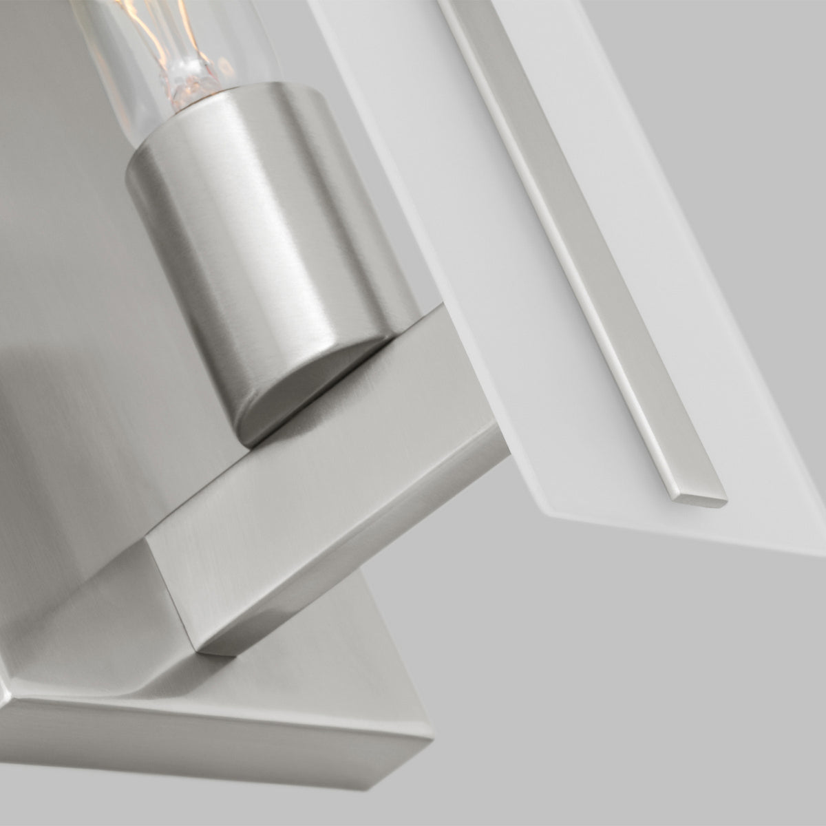 LED Bath Wall Sconce — W: 4.75" × H: 10.00" × D: 4.88"
