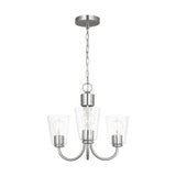 Miles Three Light Chandelier — Clear