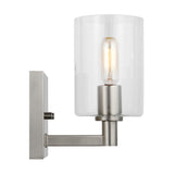 LED Bath Wall Sconce — W: 4.75" × H: 7.75" × D: 6.38"