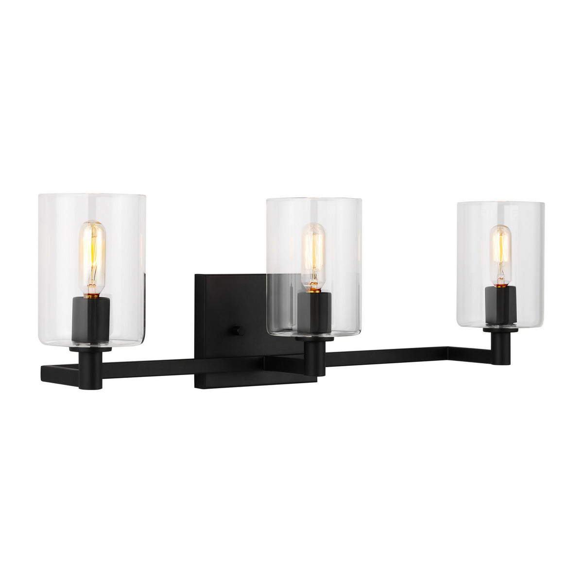 LED Bath Wall Sconce — W: 24.63" × H: 7.75" × D: 6.38"
