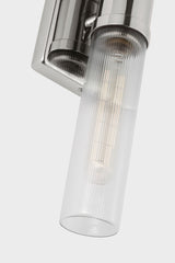 Keaton 20" Vanity Sconce — Clear Fluted