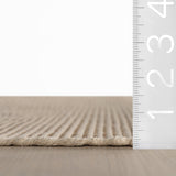 Dash & Albert Haverhill Handwoven Cotton Rug in Natural, pile height
