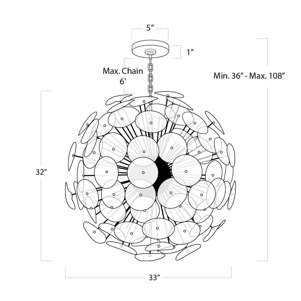 Poppy 12 Light Chandelier