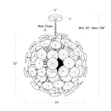 Poppy 12 Light Chandelier