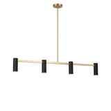 Zentro Four Light Linear Chandelier