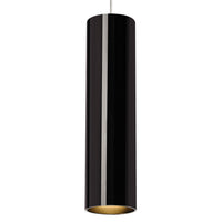 Piper One Light Pendant — Black/Satin Nickel, MonoPoint