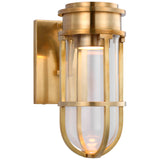 Gracie Tall Bracketed Sconce with Clear Glass
