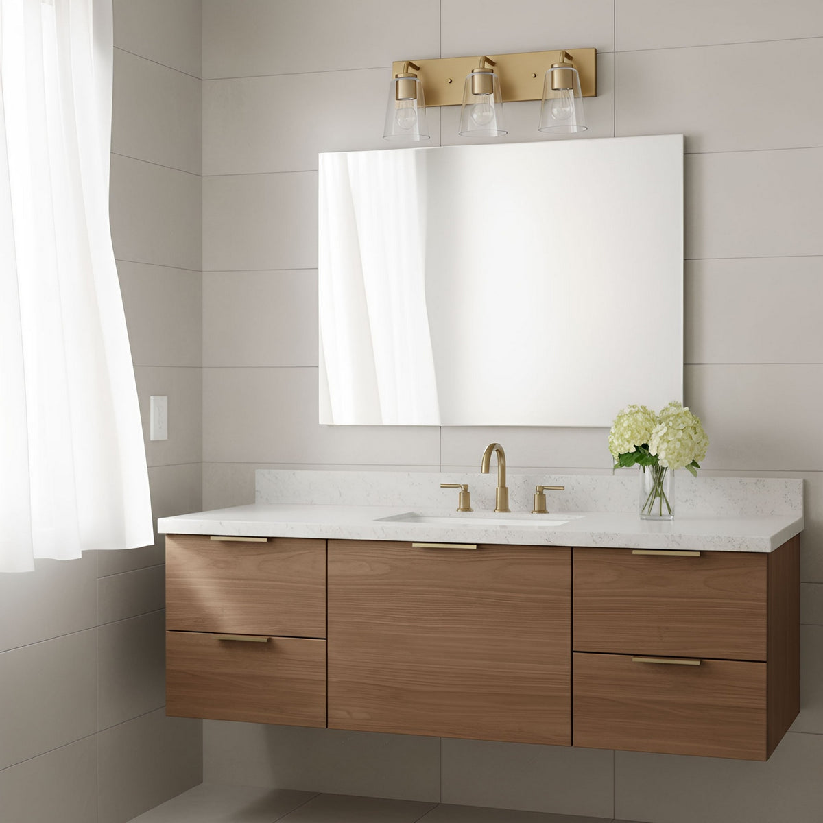 Miles Three Light Bath — Clear