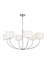 Six Light Chandelier — 17.13"
