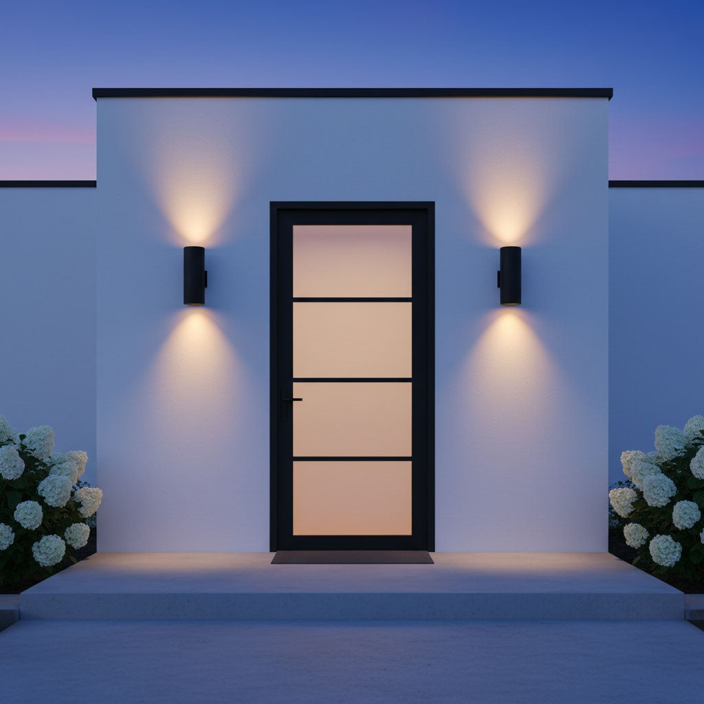 Two Light Outdoor Wall Lantern — 14.25", BR30