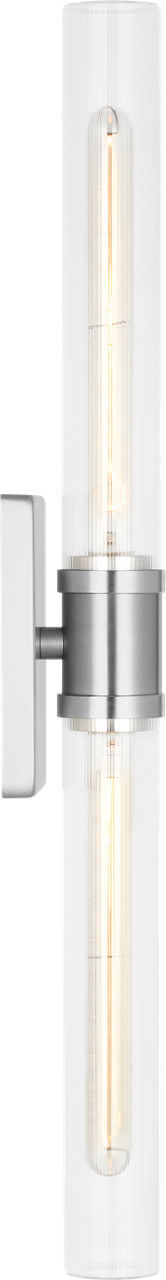 Keaton 30" Vanity Sconce — Clear Fluted