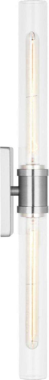 Keaton 30" Vanity Sconce — Clear Fluted