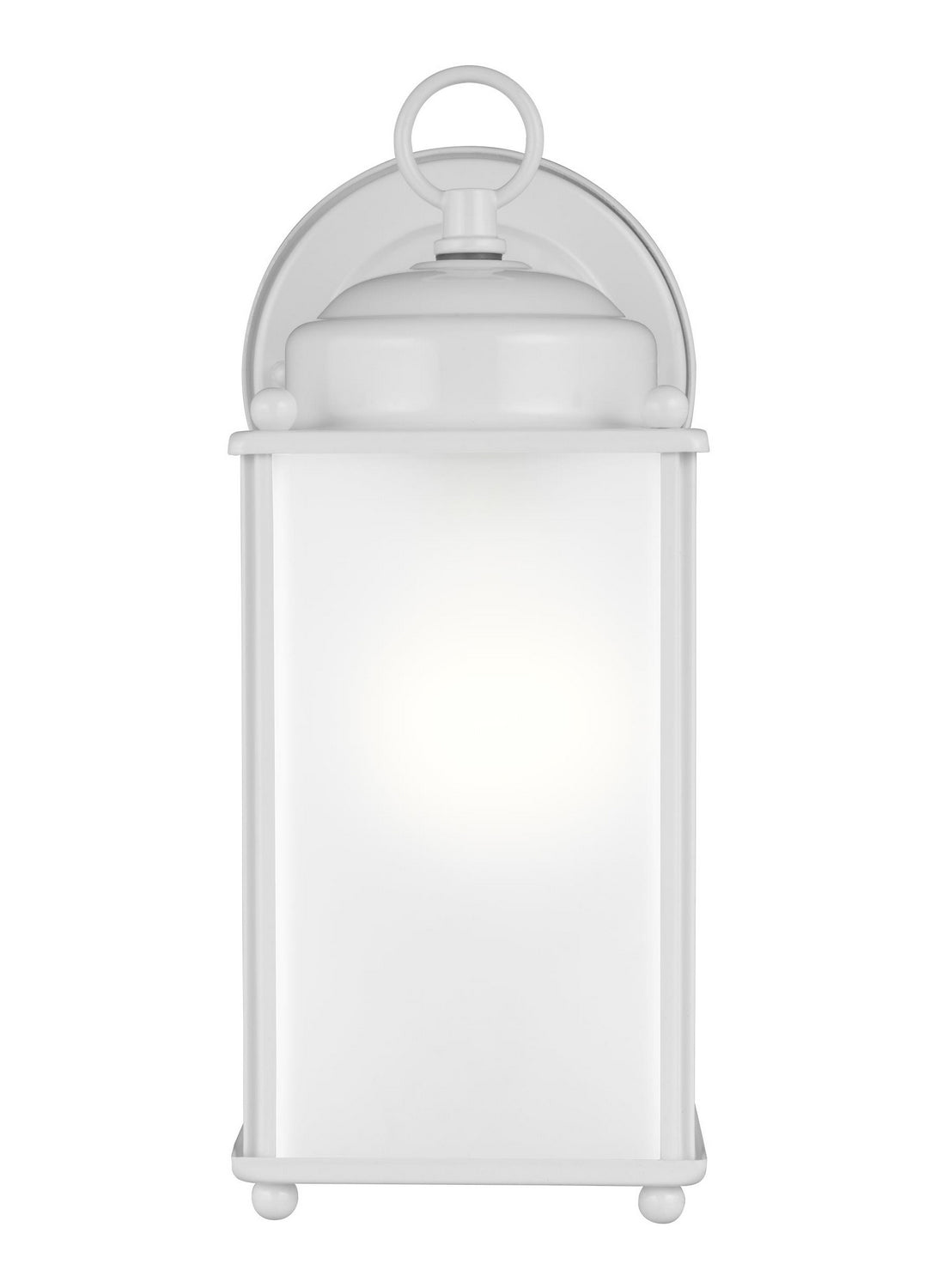 New Castle Medium Wall Lantern — Satin Etched