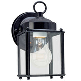 New Castle Small Outdoor Wall Lantern — Clear