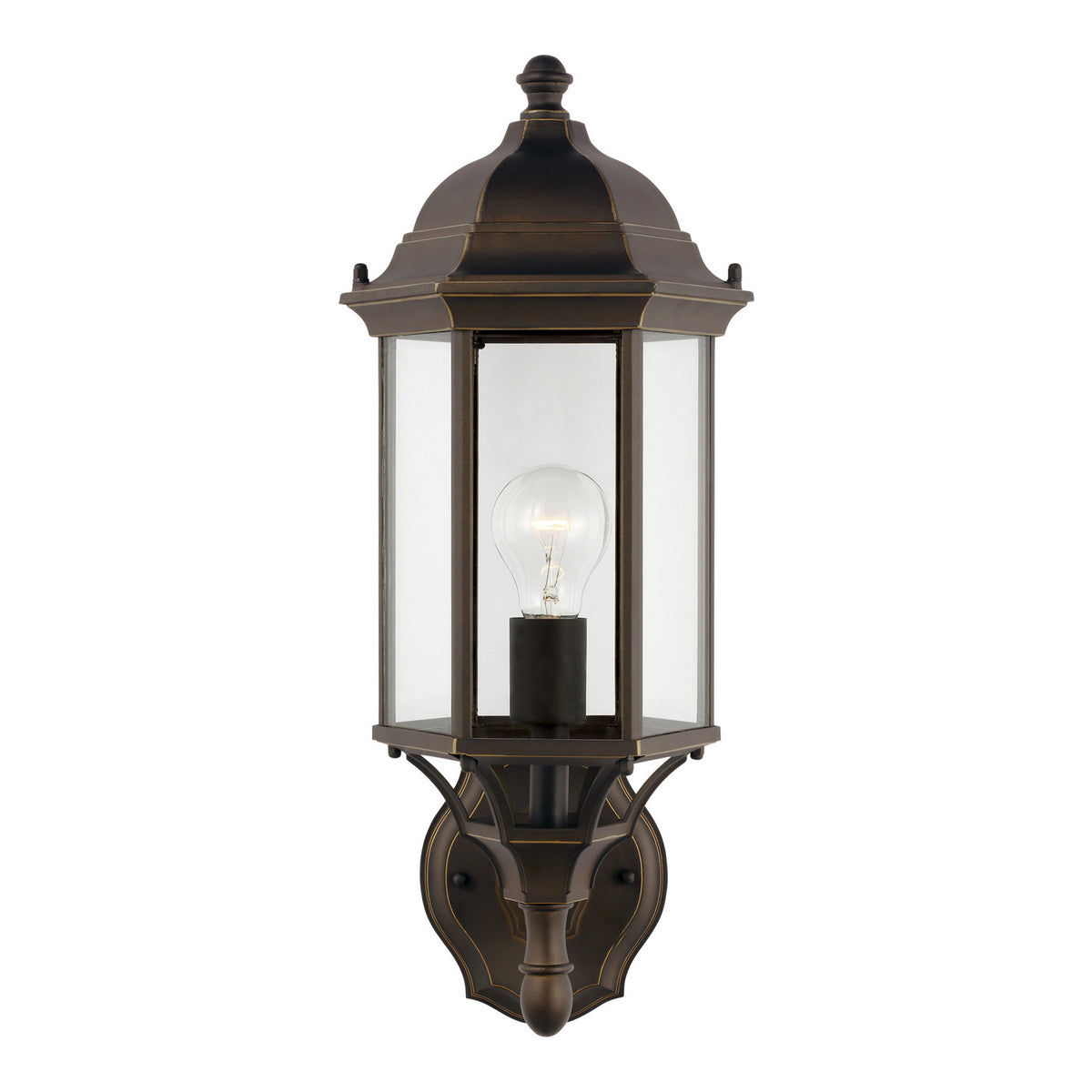 Sevier 19.5" Uplight Lantern — Clear