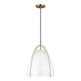 Norman Medium Pendant — Matte White, 9 W