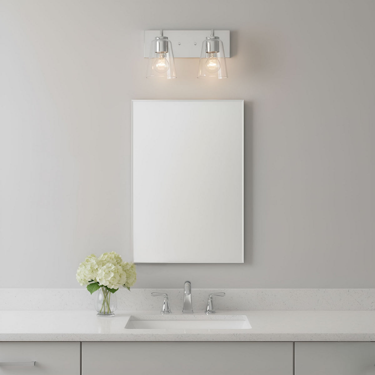 Miles Two Light Bath — Clear