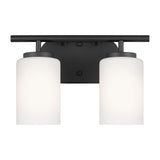 Oslo Two Light Bath — Cased Opal Etched
