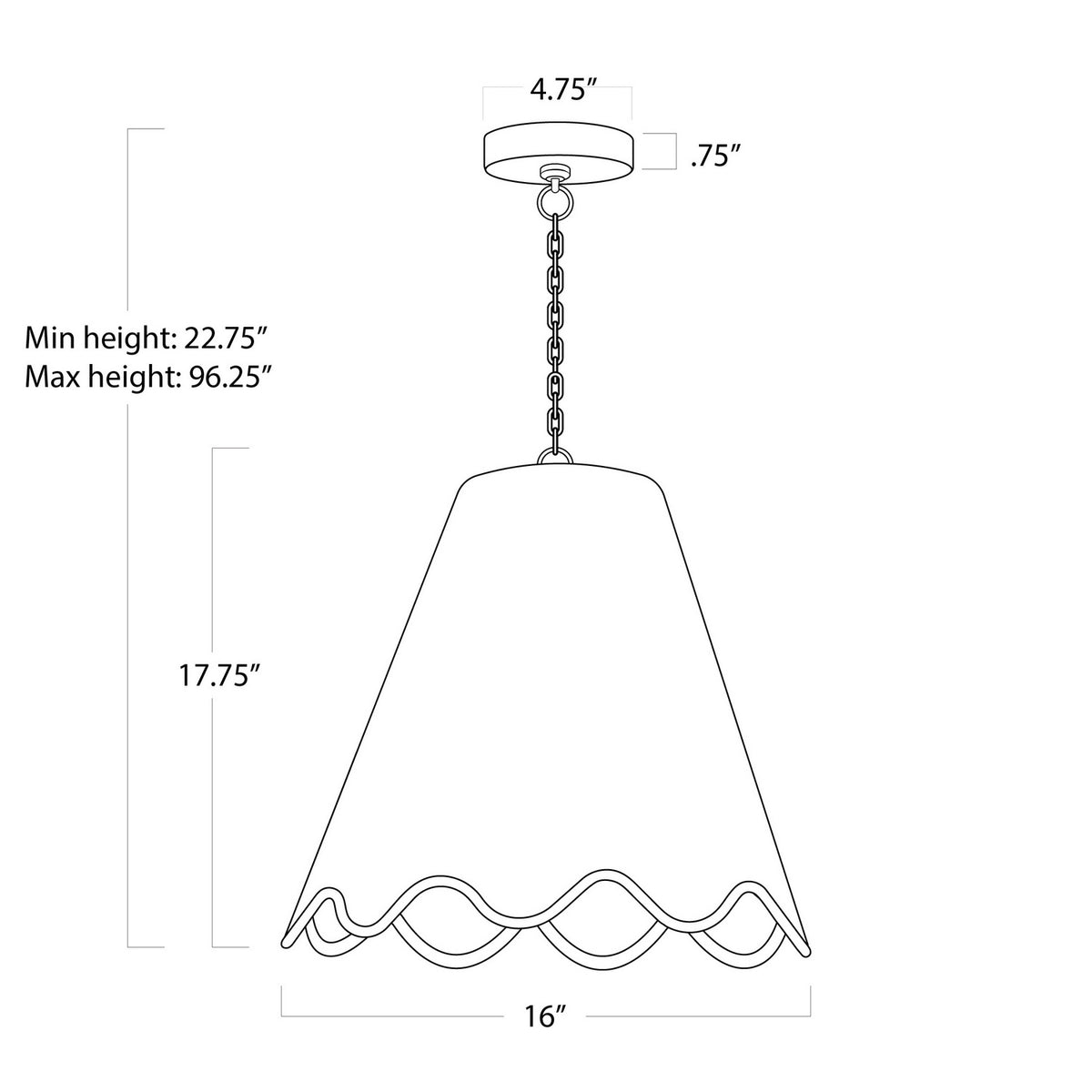 Summer One Light Pendant — 22.75"