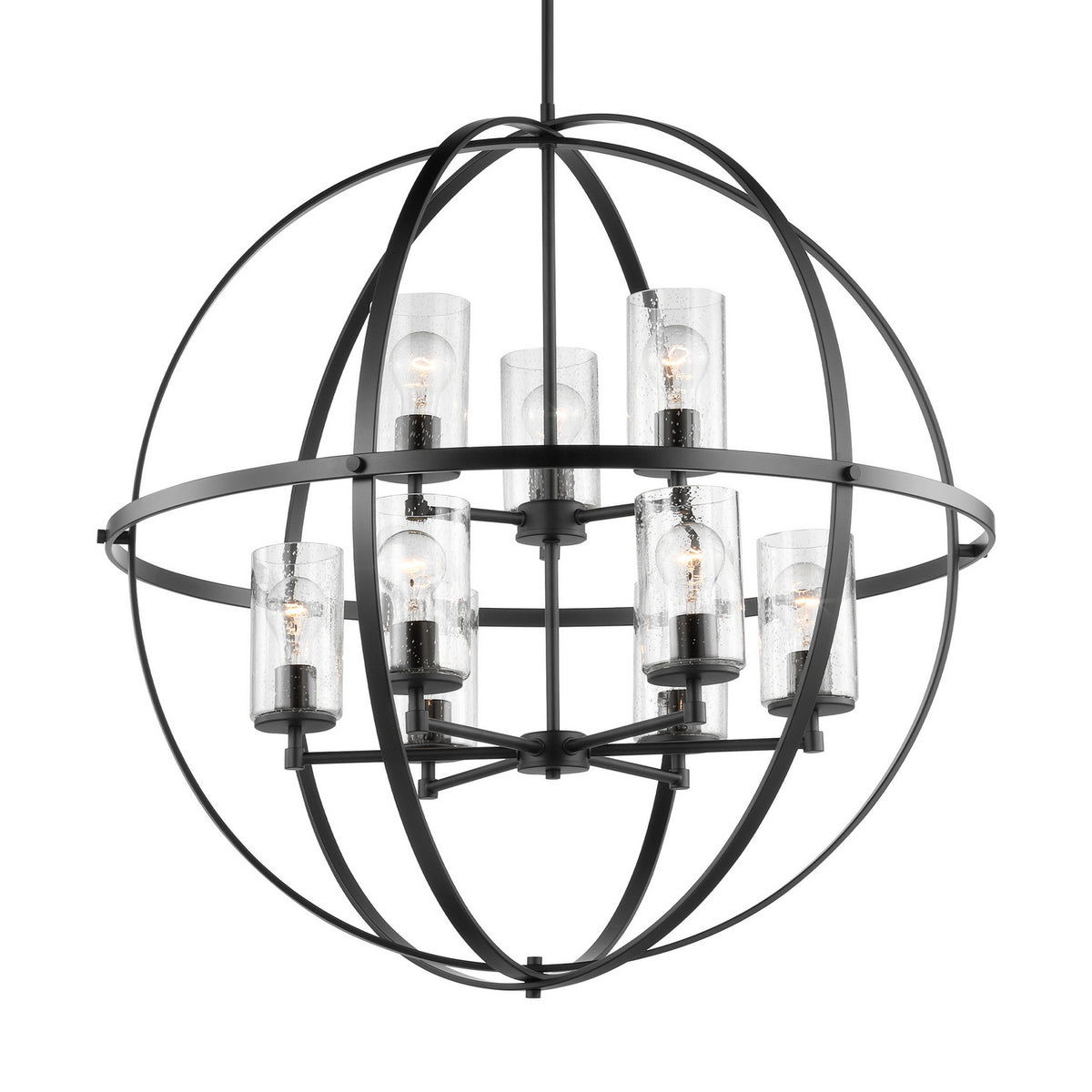 Alturas Nine Light Chandelier — Clear Seeded