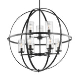 Alturas Nine Light Chandelier — Clear Seeded