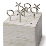 Tic Tac Toe Block (White Bone)
