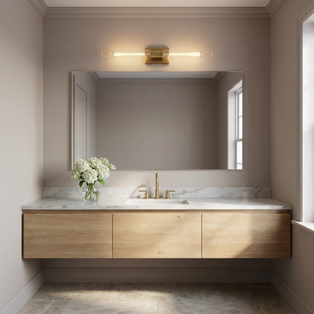 Keaton 30" Vanity Sconce — Crackle