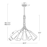 Mousseaux Nine Light Chandelier