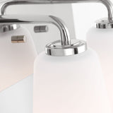 Miles Two Light Bath — Etched white glass
