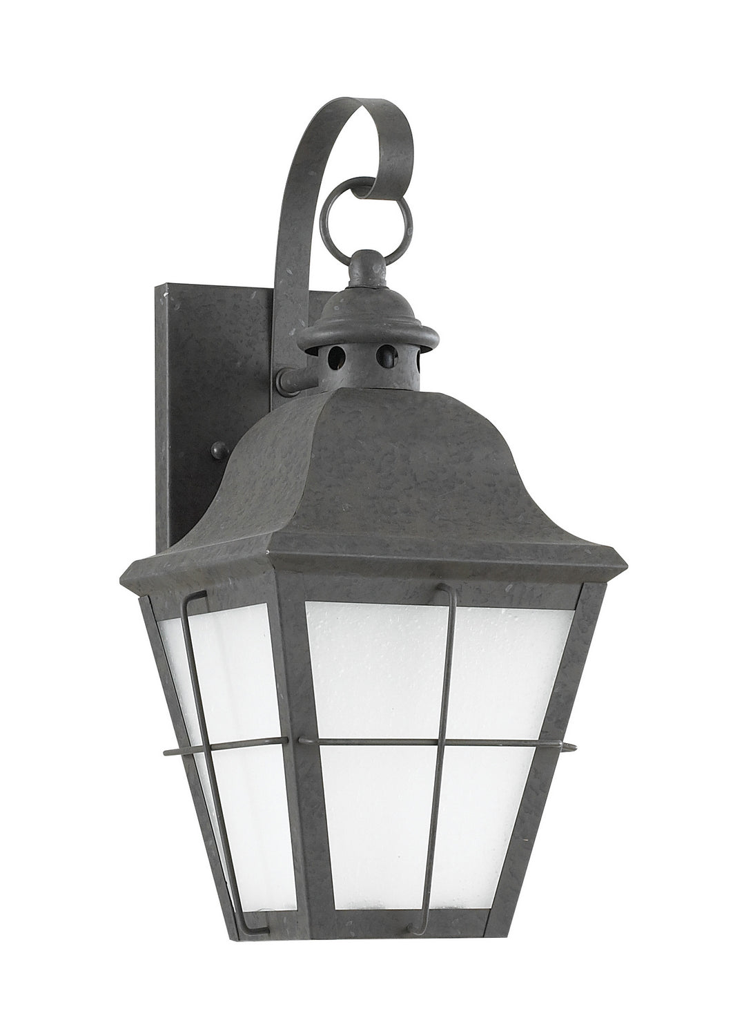 Chatham 14.5" Lantern — Frosted Seeded