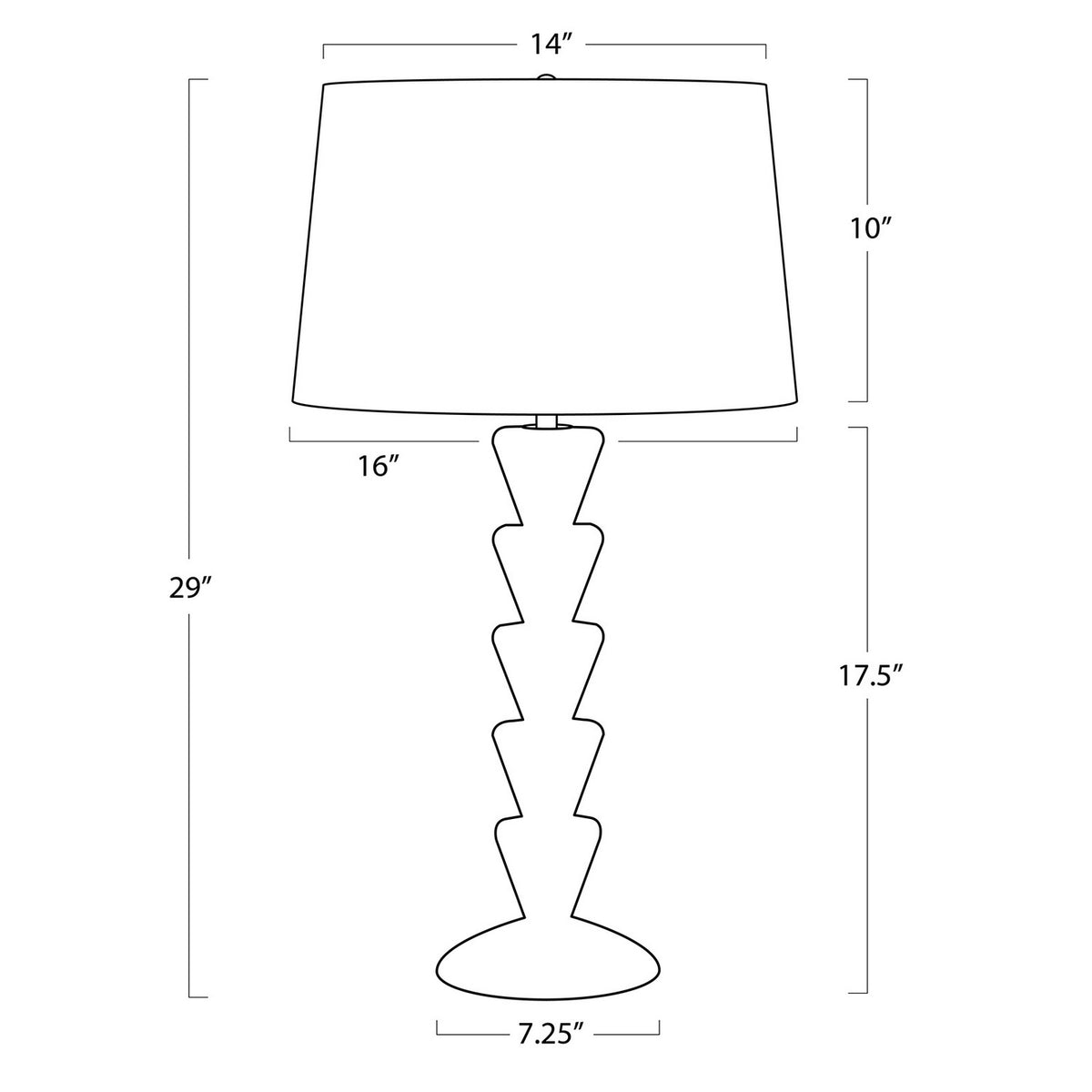 Patricia Jade One Light Table Lamp