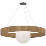 Arena 53" Ring and Globe Chandelier